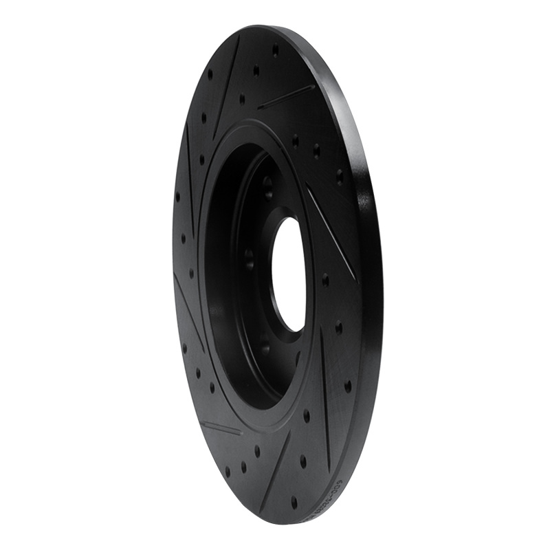 Buick TERRAZA Brake Rotor (1) - Rear Right - R1 Concepts - Drilled & Slotted - Black - 2006